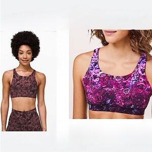 Lululemon Set of 2- Sports‎ Bras, Free To Be and Energy Criss-Cross, Size 4